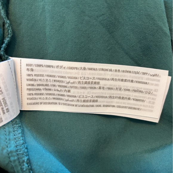 Abercrombie & Fitch Green Floral Midi Dress - Small - Picture 8 of 8